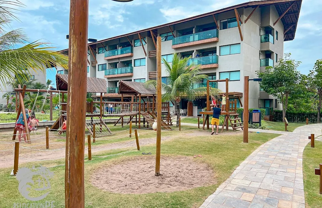 Flat em condomínio Pé na areia na melhor região de Muro Alto | La Fleur Polinésia 305-7-1